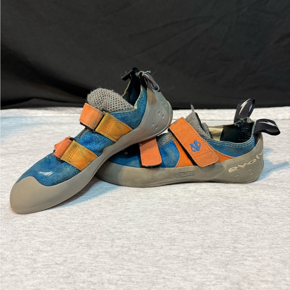 Evolv VTR3D‎ Climbing Shoes – Blue/Orange/Grey 🧗‍♀️